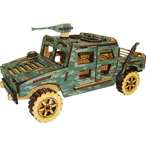 Assistência Técnica, SAC e Garantia do produto Quebra-Cabeça 3D Jeep Hummer Adesivado - Cia Laser