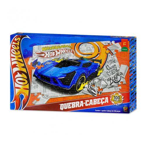 Assistência Técnica, SAC e Garantia do produto Quebra-Cabeça Hot Wheels Carro Clássico 100 Peças - Mattel