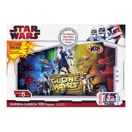 Assistência Técnica, SAC e Garantia do produto Quebra-Cabeça Star Wars -THE CLONE WARS 100 Peças - Toyster