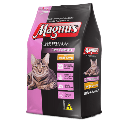 Assistência Técnica, SAC e Garantia do produto Ração Magnus Frango e Arroz para Gatos Castrados 1kg