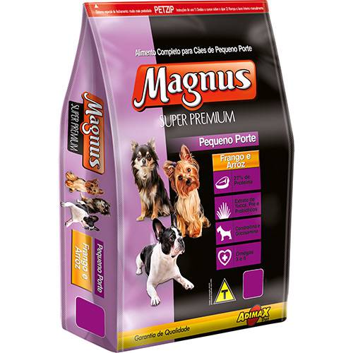 Assistência Técnica, SAC e Garantia do produto Ração Magnus Super Premium para Cães Pequenos Frango e Arroz 1kg