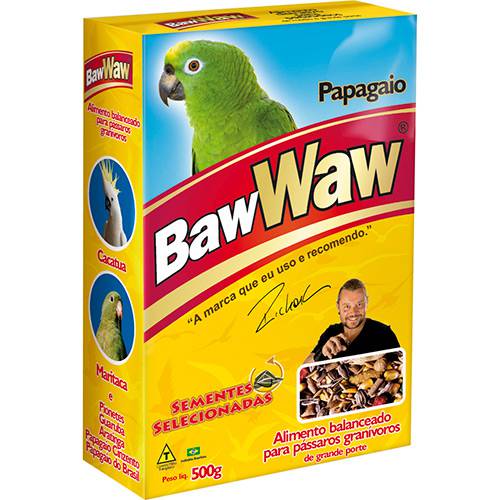 Assistência Técnica, SAC e Garantia do produto Ração Mistura Baw Waw para Pássaro Papagaio 500g