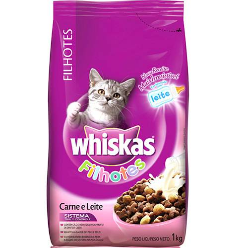 Assistência Técnica, SAC e Garantia do produto Ração P/ Gato Filhote Carne 1Kg - Whiskas