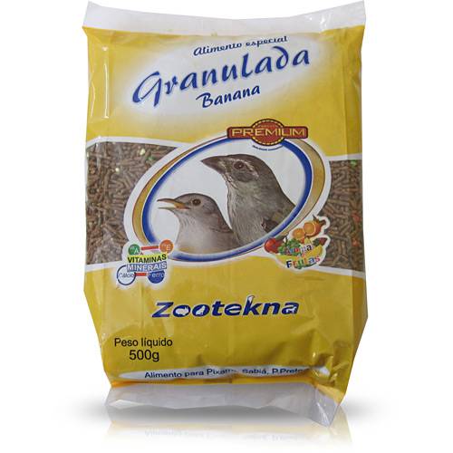 Assistência Técnica, SAC e Garantia do produto Ração P/ Pássaros Granulada de Banana - Zootekna