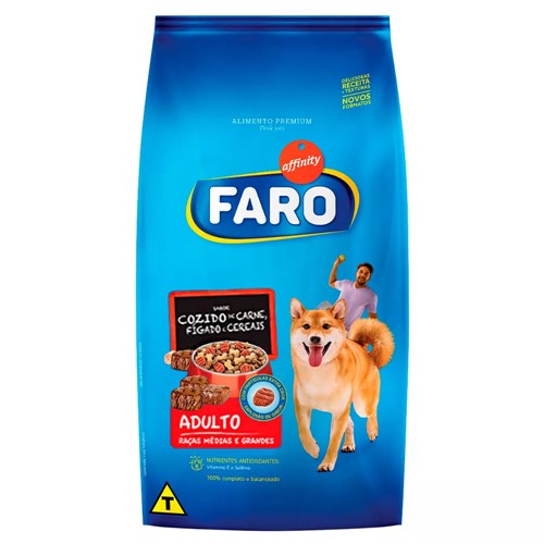 Assistência Técnica, SAC e Garantia do produto Ração para Cães Faro Adultos Sabor Cozido de Carne e Cereais 15kg