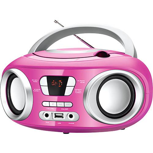 Assistência Técnica, SAC e Garantia do produto Rádio Portátil Mondial Bx-15 Up com CD Player FM USB Fone e Auxiliar Rosa