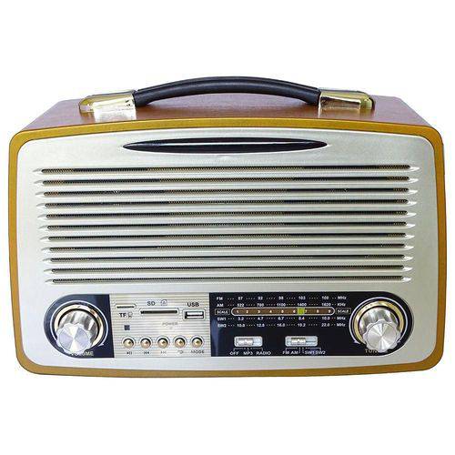 Assistência Técnica, SAC e Garantia do produto Rádio Retrô Vintage Am Fm Sw Bluetoooth Recarregavel USB Mp3 EL-1700