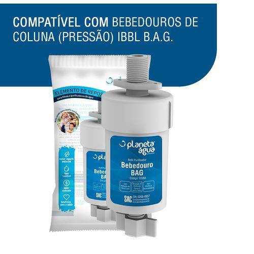 Assistência Técnica, SAC e Garantia do produto Refil Filtro Vela Bebedouro Pressão IBBL Bag 40 80 - Planeta Água