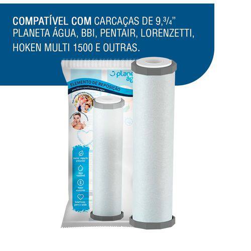 Assistência Técnica, SAC e Garantia do produto Refil Vela Filtro Lorenzetti, Pentair ,IBBI, Hoken Multi 1500 9. 3/4 Carbon Tech