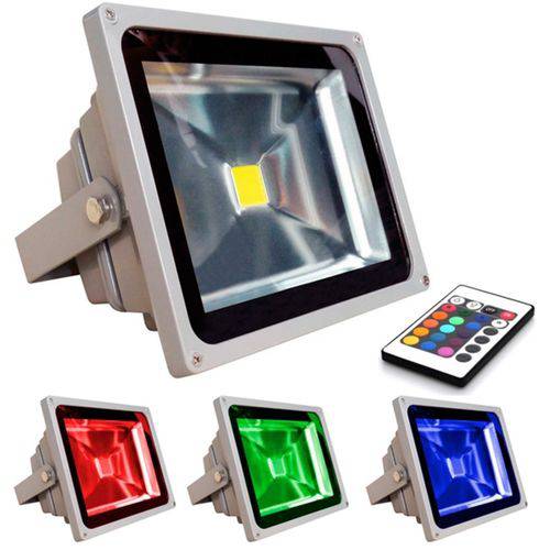 Assistência Técnica, SAC e Garantia do produto Refletor de Led 50w Colorido Rgb à Prova D Água Ip65