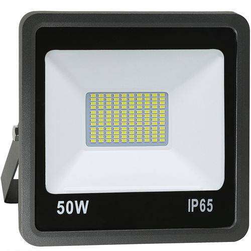 Assistência Técnica, SAC e Garantia do produto Refletor de Led 50w Smd Preto - Luz Branca Fria 6000k | Ledsafe®