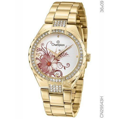 Assistência Técnica, SAC e Garantia do produto Relógio Champion Feminino Dourado CN29543H Original