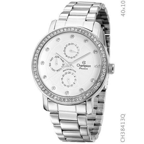 Assistência Técnica, SAC e Garantia do produto Relógio Champion Feminino Prata Multi Função Ch38413q