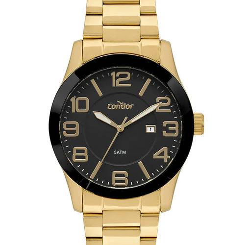 Assistência Técnica, SAC e Garantia do produto Relógio Condor Masculino Dourado Caixa Preta