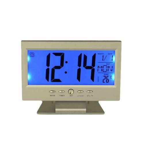 Assistência Técnica, SAC e Garantia do produto Relógio de Mesa Digital Despertador Temperatura Led Azul
