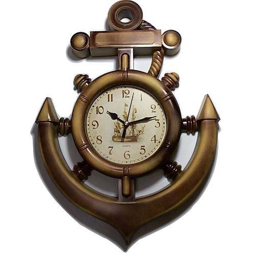Assistência Técnica, SAC e Garantia do produto Relógio de Parede Âncora, Náutico Motivo Madeira Quartz Winc