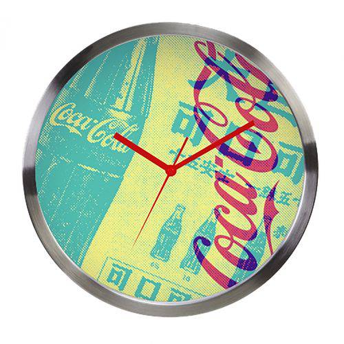 Assistência Técnica, SAC e Garantia do produto Relógio de Parede Coca Cola Newspaper em Metal