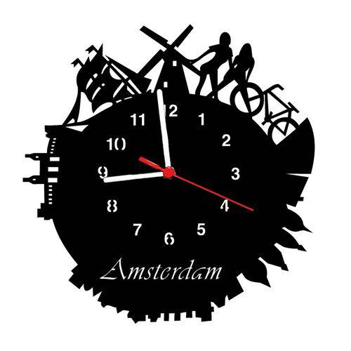 Assistência Técnica, SAC e Garantia do produto Relógio de Parede Decorativo - Modelo Amsterdam - ME Criative