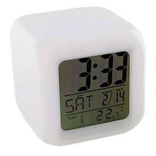 Assistência Técnica, SAC e Garantia do produto Relógio Digital Data Termômetro Despertador Muda de Cor Led