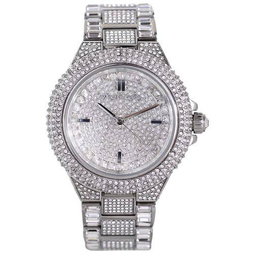 Assistência Técnica, SAC e Garantia do produto Relógio Feminino Michael Kors Camille MK5869 Silver Stainless Steel Quartz Watch 44mm