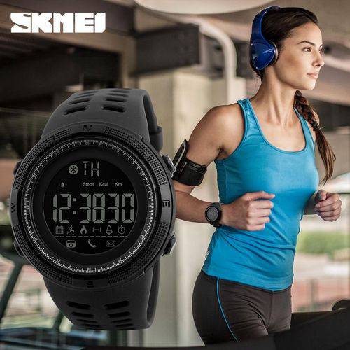 Assistência Técnica, SAC e Garantia do produto Relógio Skmei Modelo 1250 Smart Watch Bluetooth Pedômetro Calorias Masculino e Feminino Original