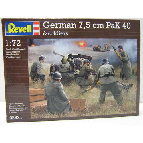 Assistência Técnica, SAC e Garantia do produto Revell 02531 Figuras Soldados Alemão 7,5 Cm Pak 40 Soldados 1:72