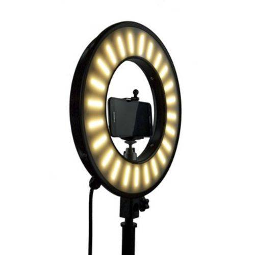 Assistência Técnica, SAC e Garantia do produto Ring Light 33 Cm de Diâmetro - Iluminador Refletor 50w - com Suporte para Celular- 3 Temperaturas de Cores - Foto- Makeup