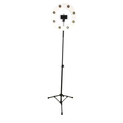 Assistência Técnica, SAC e Garantia do produto Ring Light Iluminação 40cm com Tripé para 8 Soquetes+ Lâmpadas+ Kit Selfie Maquiagem Cabelo