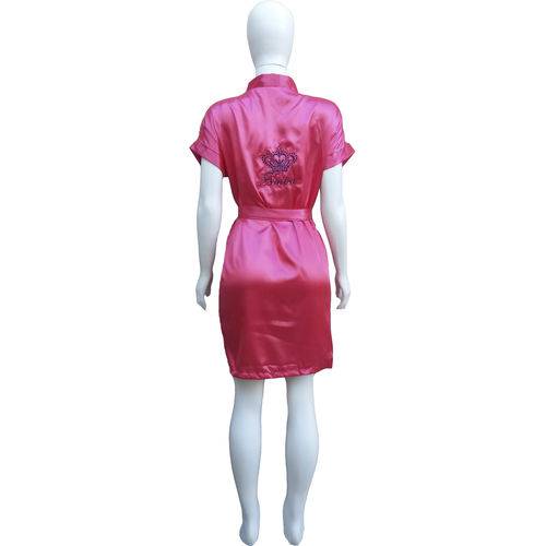 Assistência Técnica, SAC e Garantia do produto Robe Cetim Bordado Pink