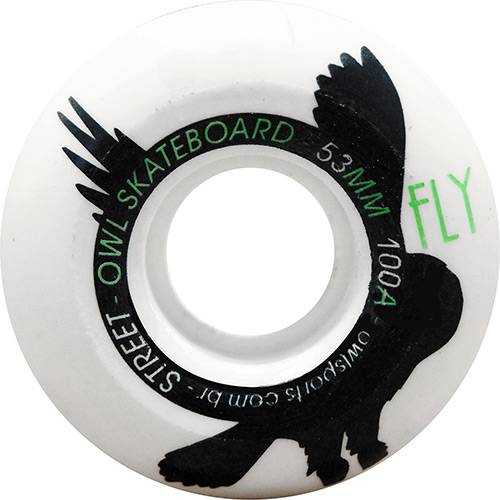 Assistência Técnica, SAC e Garantia do produto Roda para Skate Fly 53mm Owl Sports - Branco