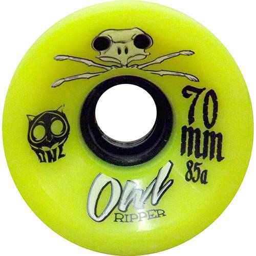 Assistência Técnica, SAC e Garantia do produto Roda para Skate Ripper 70mm 85a Owl Sports - Amarelo