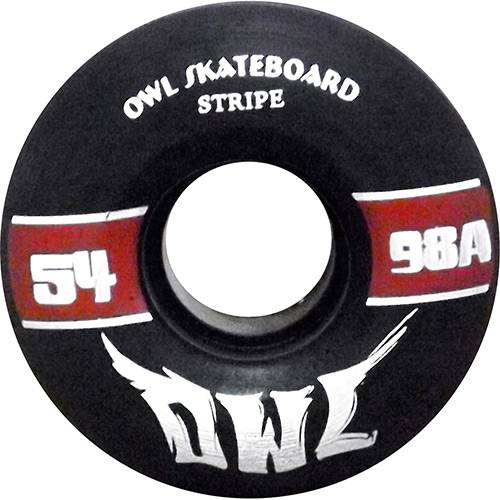 Assistência Técnica, SAC e Garantia do produto Roda para Skate Stripe 54mm Owl Sports - Preto