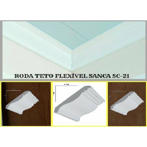 Assistência Técnica, SAC e Garantia do produto Rodateto Flexível Sanca Eva 10cm Sc-21 - 10 Metros