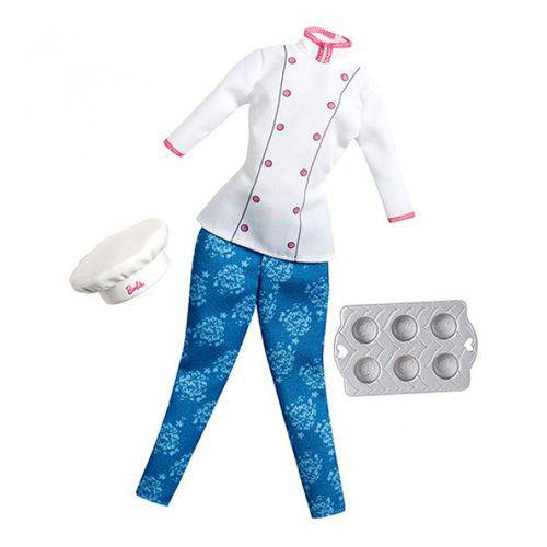 Assistência Técnica, SAC e Garantia do produto Roupa Barbie Profissão Chefe de Cozinha - Mattel