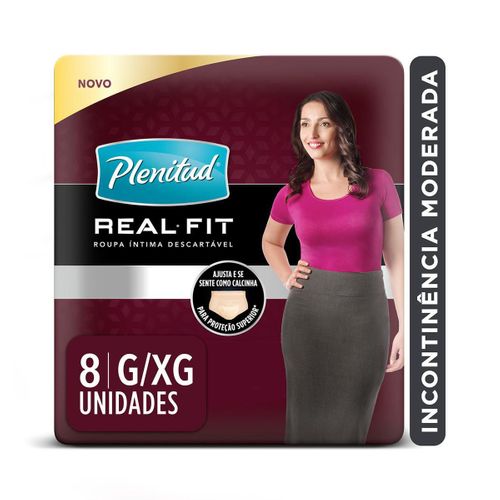 Assistência Técnica, SAC e Garantia do produto Roupa Intima Plenitud Real Fit Mulher G/XG 8 Unidades