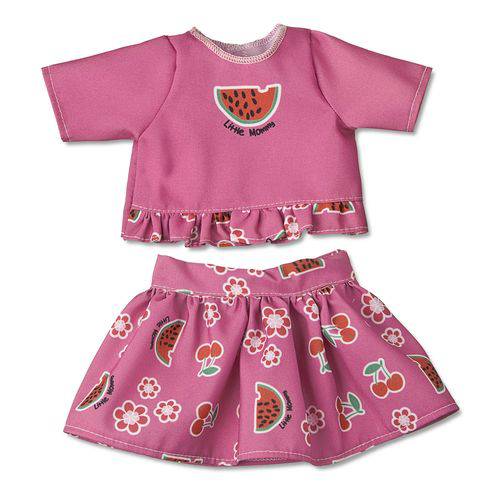 Assistência Técnica, SAC e Garantia do produto Roupa para Boneca - Conjunto Frutinhas – Little Mommy – Laço de Fita