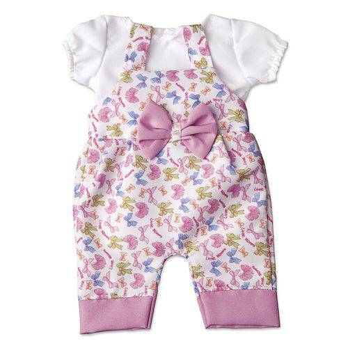 Assistência Técnica, SAC e Garantia do produto Roupa para Boneca - Jardineira de Lacinhos – Little Mommy – Laço de Fita