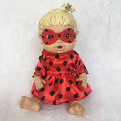 Assistência Técnica, SAC e Garantia do produto Roupinha Fantasia Lady Bug P/ Boneca Baby Alive Rose Ateliê