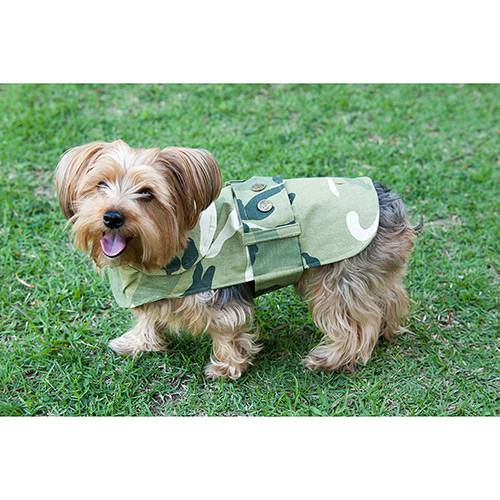 Assistência Técnica, SAC e Garantia do produto Roupinha para Cães Fashion Macho Militar Tamanho G - Meemo