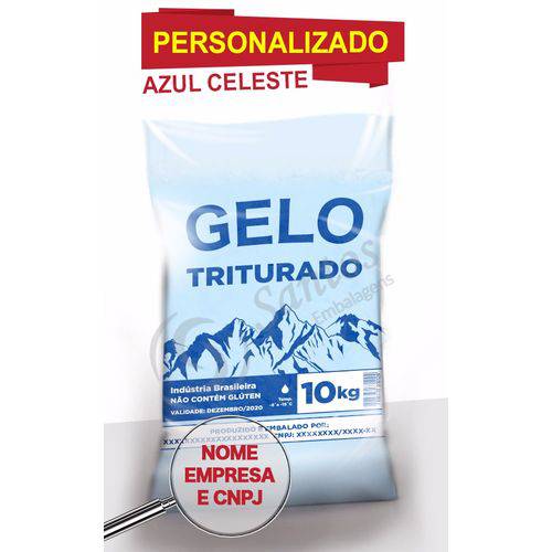 Assistência Técnica, SAC e Garantia do produto Saco para Gelo Azul Celeste 10kg Triturado C/código 14m C500