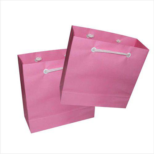 Assistência Técnica, SAC e Garantia do produto Sacola de Papel P (15x15x6,5 Cm) Rosa Claro - 10 Unidades