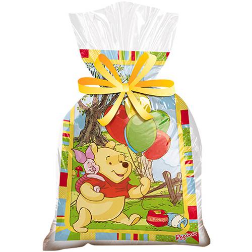 Assistência Técnica, SAC e Garantia do produto Sacola de Plástico Pooh 8 Unidades - Regina Festas