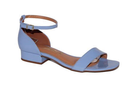 Assistência Técnica, SAC e Garantia do produto Sandália Vizzano Salto Baixo Grosso Verniz - Azul 6412.105 6412105