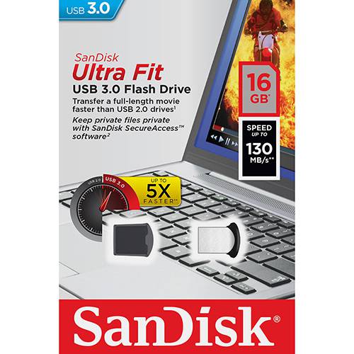 Assistência Técnica, SAC e Garantia do produto Sandisk Ultra Fit Usb 3.0 - 16gb