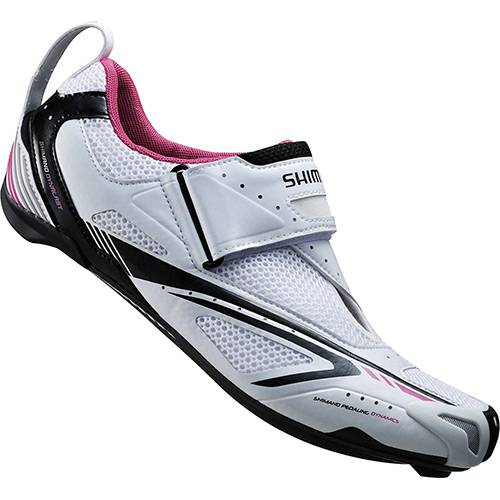 Assistência Técnica, SAC e Garantia do produto Sapatilha Ciclista Shimano SH-WT60 Branca e Rosa