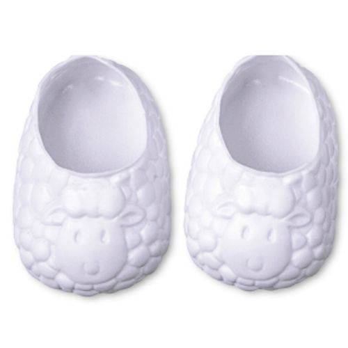 Assistência Técnica, SAC e Garantia do produto Sapato para Boneca – Modelo Pantufa 5cm – Little Mommy – Branco - Laço de Fita