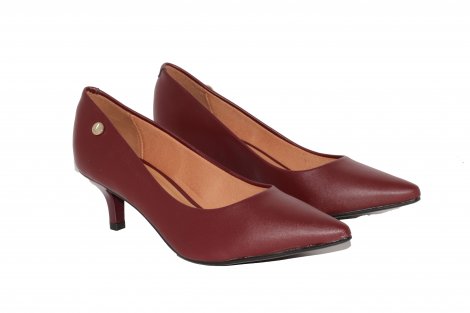 scarpin vizzano vinho salto baixo