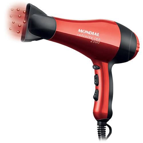 Assistência Técnica, SAC e Garantia do produto Secador Infinity 2500 SC-12 Preto / Vermelho - Mondial