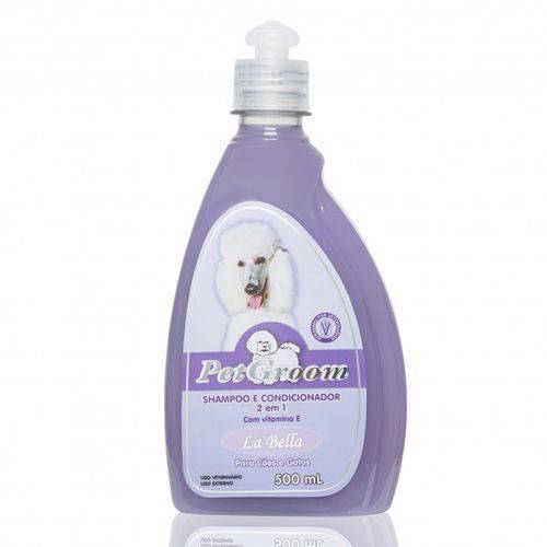 Assistência Técnica, SAC e Garantia do produto Shampoo La Bella 2 em 1 Cães e Gatos 500ml - Petgroom