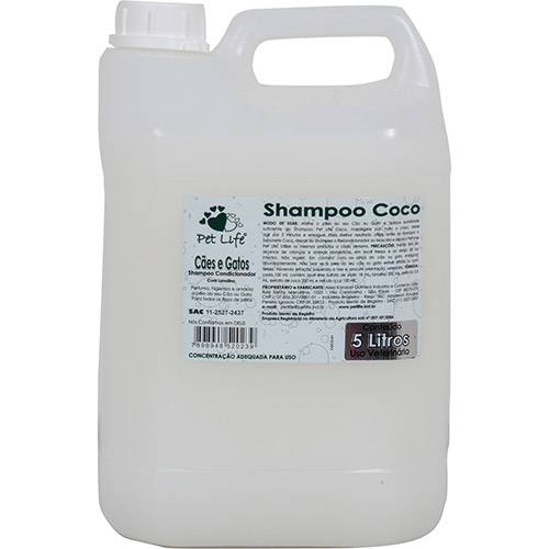 Assistência Técnica, SAC e Garantia do produto Shampoo Pet Life Coco 5 Litros